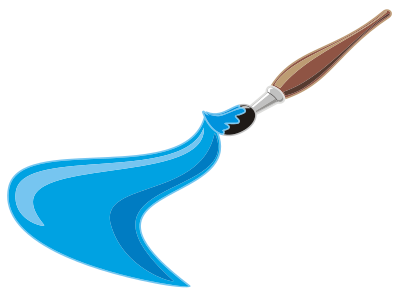 Artists Brush And Paint clipart