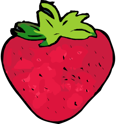 Artsy Strawberry clipart
