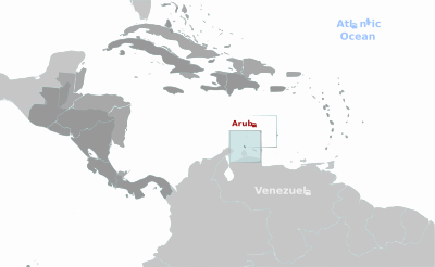 Aruba location label clipart