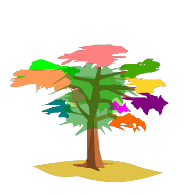 Árvore fantasia clipart