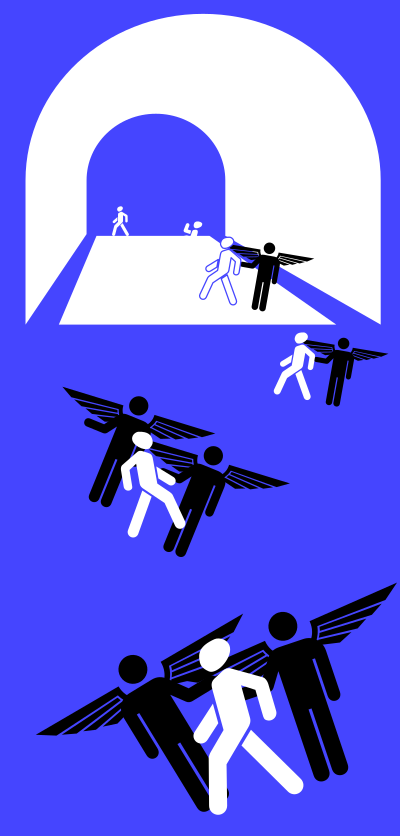 Ascent of the Blessed by Rones clipart