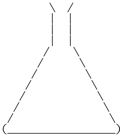 ASCII Flask clipart