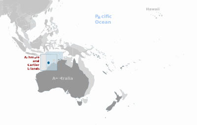 Ashmore and Cartier Islands location label clipart
