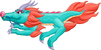 Asian Dragon Cartoon clipart