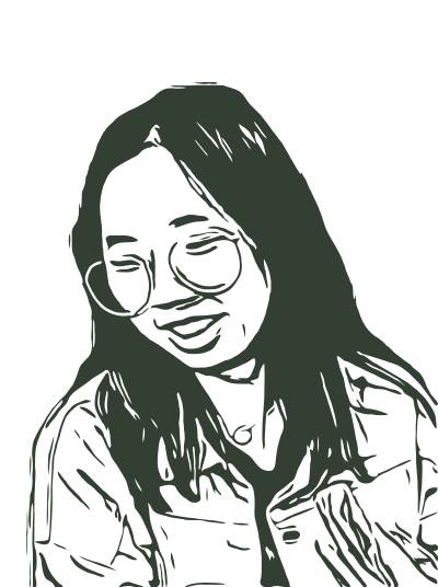 Asian Lady in Glasses clipart