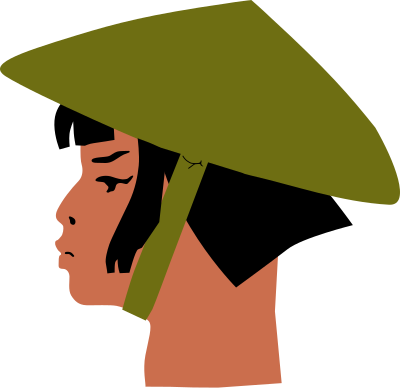 Asian Lady's Head clipart