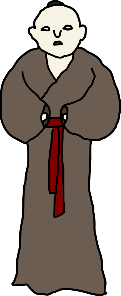 Asian Monk clipart