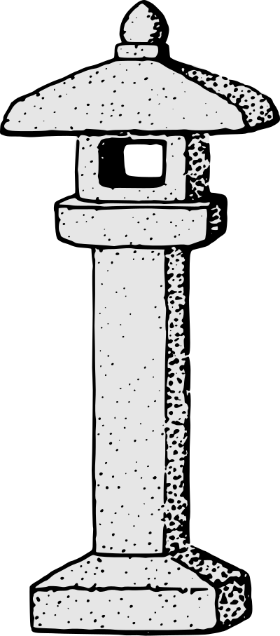Asian Stone Lantern clipart