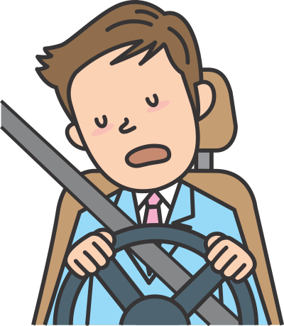 Asleep at the wheel clipart