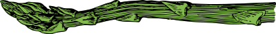 Asparagus spear clipart
