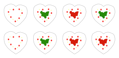 Assorted Gingerbread Heart Cookies clipart
