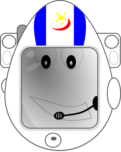 Astronaut egg clipart