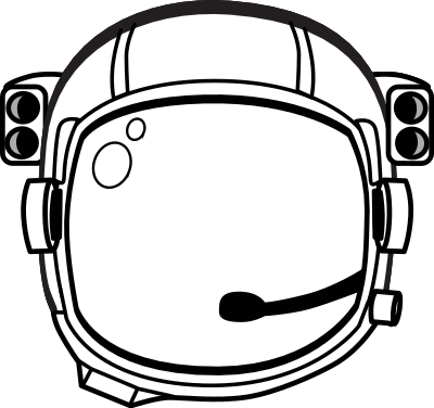 Astronaut's helmet clipart