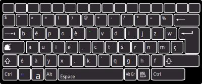 Asus characters base K93SM keyboard clipart