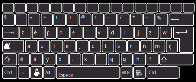 Asus characters base K93SM keyboard Linux clipart