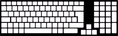 Asus K93SM Blank keyboard clipart