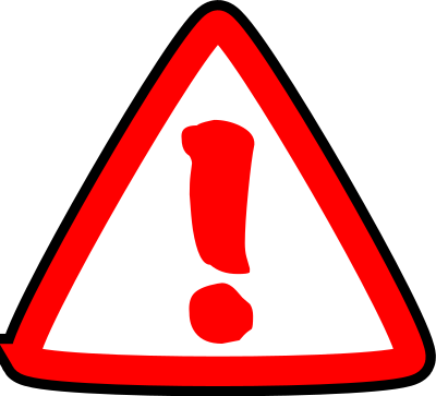 AtenciÃ³n, warning clipart