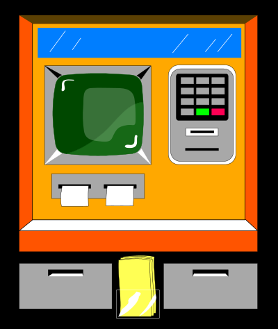Atm machine clipart