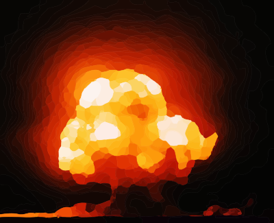 Atomic explosion clipart