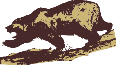 Attacking bear clipart
