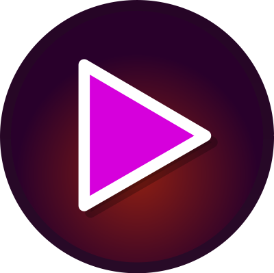 Audio Button Pink Flat clipart