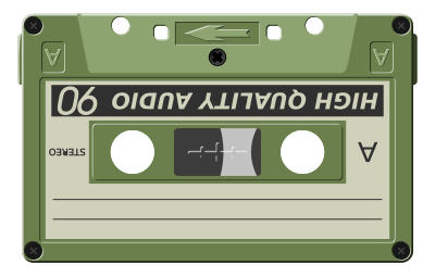Audio-cassette bumpy rmx clipart