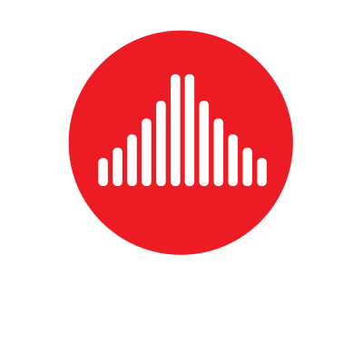 Audio logotype concept clipart