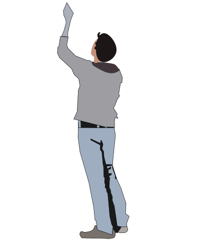 Aufschauender clipart