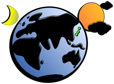 Aussie Earth plus Japan clipart