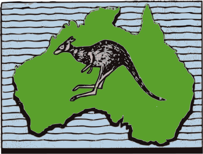 Aussie Map Symbol - Colour Remix clipart