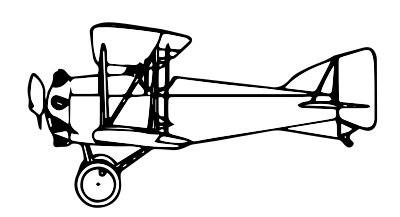 Austin Whippet Biplane clipart