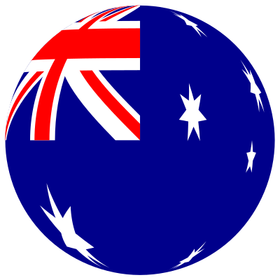 Australia Flag Sphere clipart