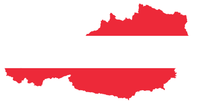 Austria Map Flag clipart
