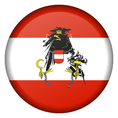 Austrian Flag Button clipart