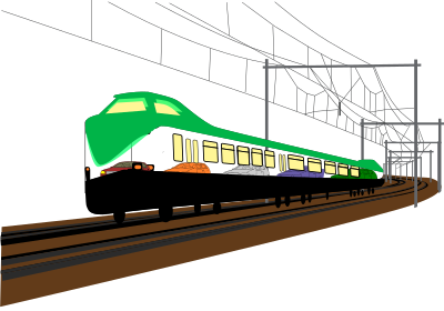 Auto-train clipart