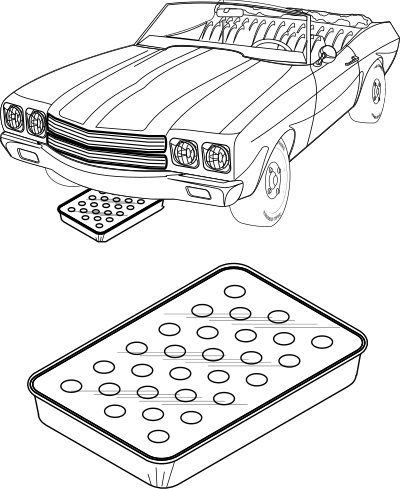 Automobile Oil Changing pan clipart