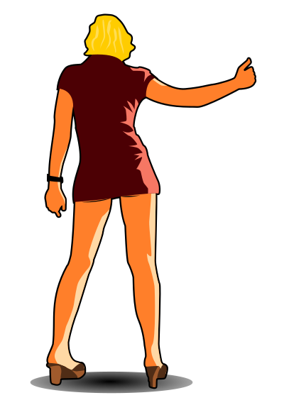 Autostop clipart
