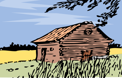 Autumn barn clipart