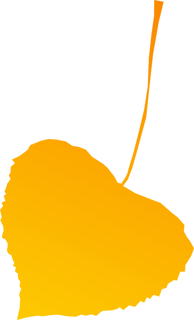Autumn leaf yellow clipart