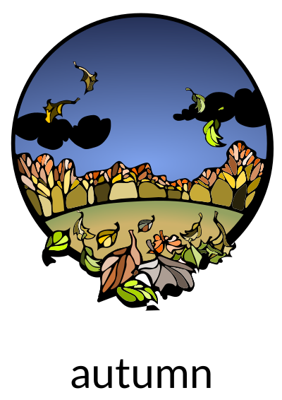 Autumn recolored clipart