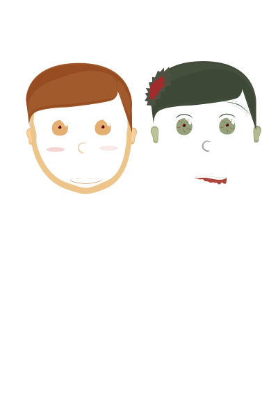 Avatar - Normal / Zombie clipart