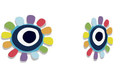 Avatar Vanity Eyes Rainbow clipart