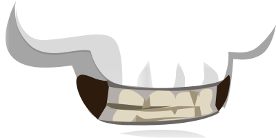 Avatar Vanity Mouth Skull clipart
