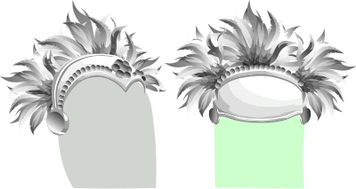 Avatar Wardrobe Hat Brazil Carnival Hat clipart