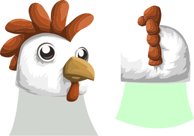 Avatar Wardrobe Hat GlitchamaphoneChickenMask clipart