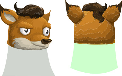 Avatar Wardrobe Hat GlitchamaphoneFoxMask clipart
