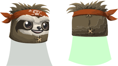 Avatar Wardrobe Hat GlitchamaphoneSlothMask clipart