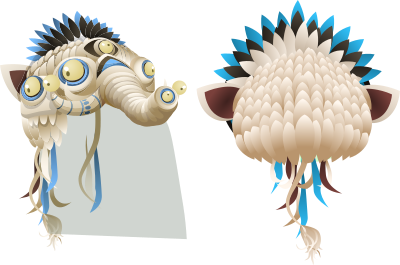 Avatar Wardrobe Hat Humbaba Mask clipart