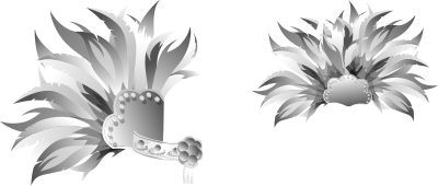 Avatar Wardrobe Skirt Brazil Carnival Tail Skirt clipart