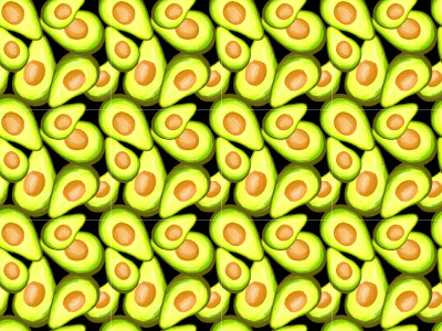 Avocado background clipart